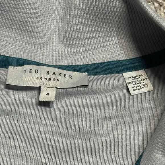Ted Baker London 1/4 Zip Pullover Mens Size L Preppy Academia Old Money Sweater - Picture 2 of 7